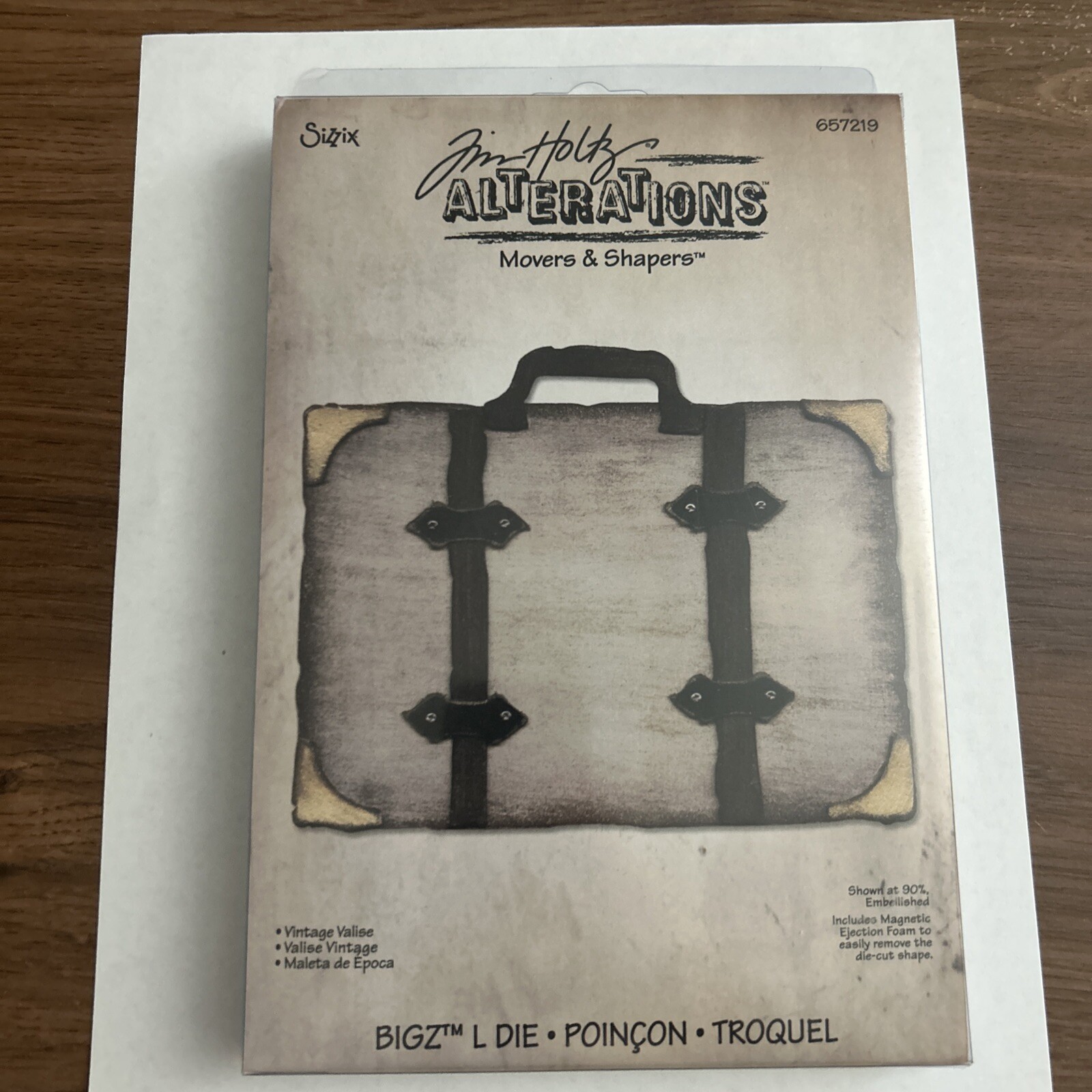 Sizzix Tim Holtz Alterations Movers Shapers Vintage Valise NEW 657219 Free Ship