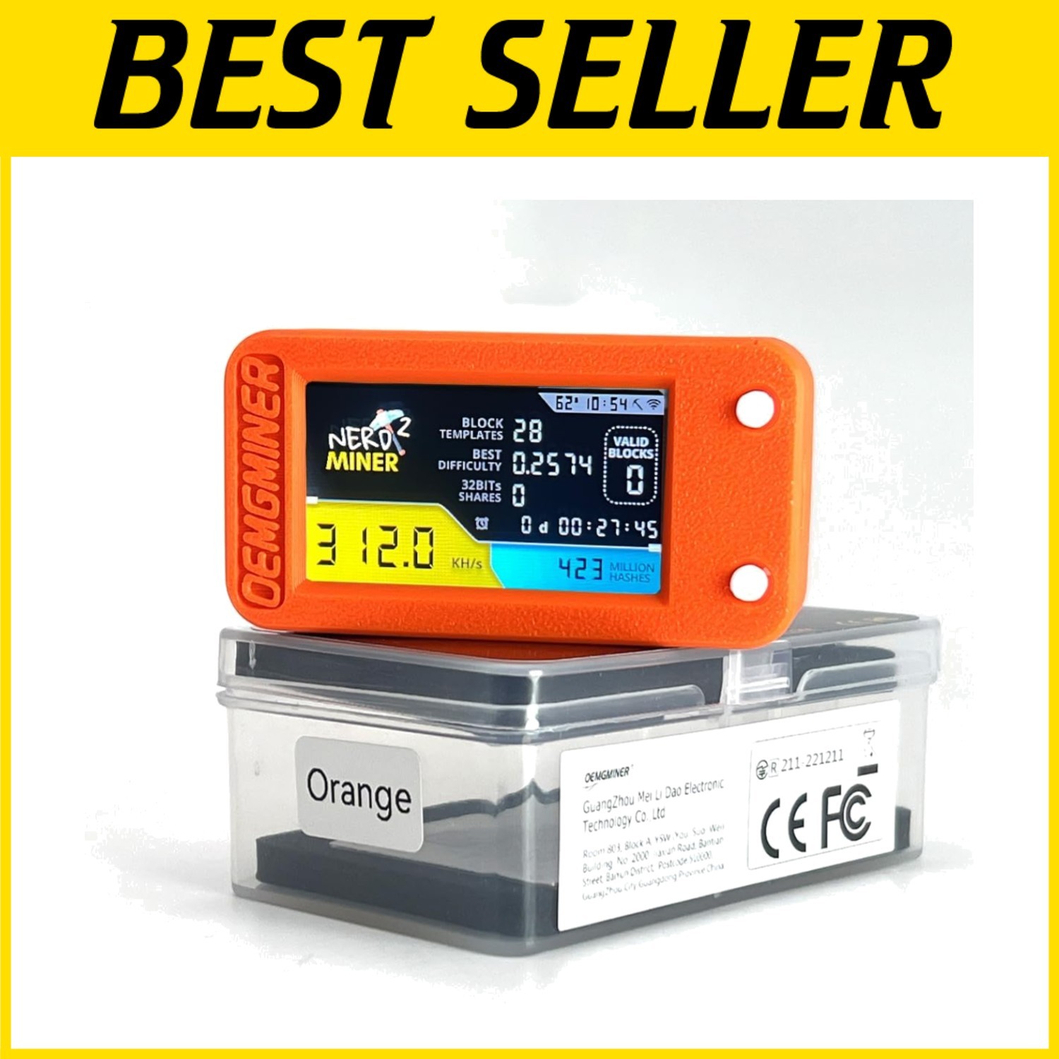 Limited Edition T-Display S3 Bitcoin Miner - USB-C, WiFi*