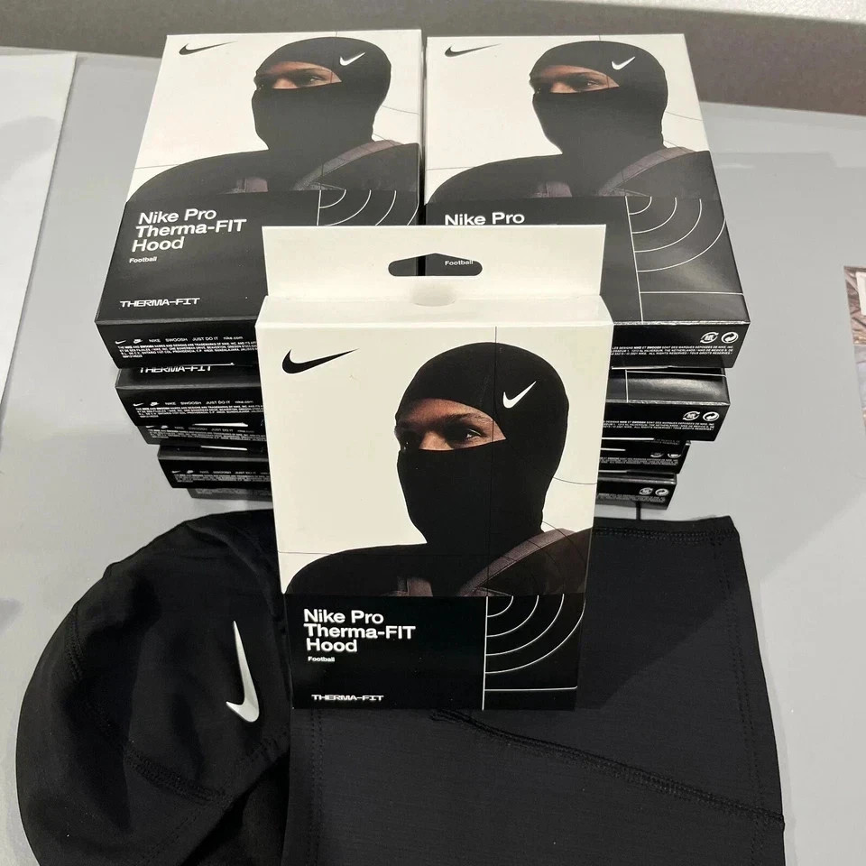 Nike Pro Therma-Fit Hyperwarm Hood Ski Mask Black. SHIPS SAME DAY