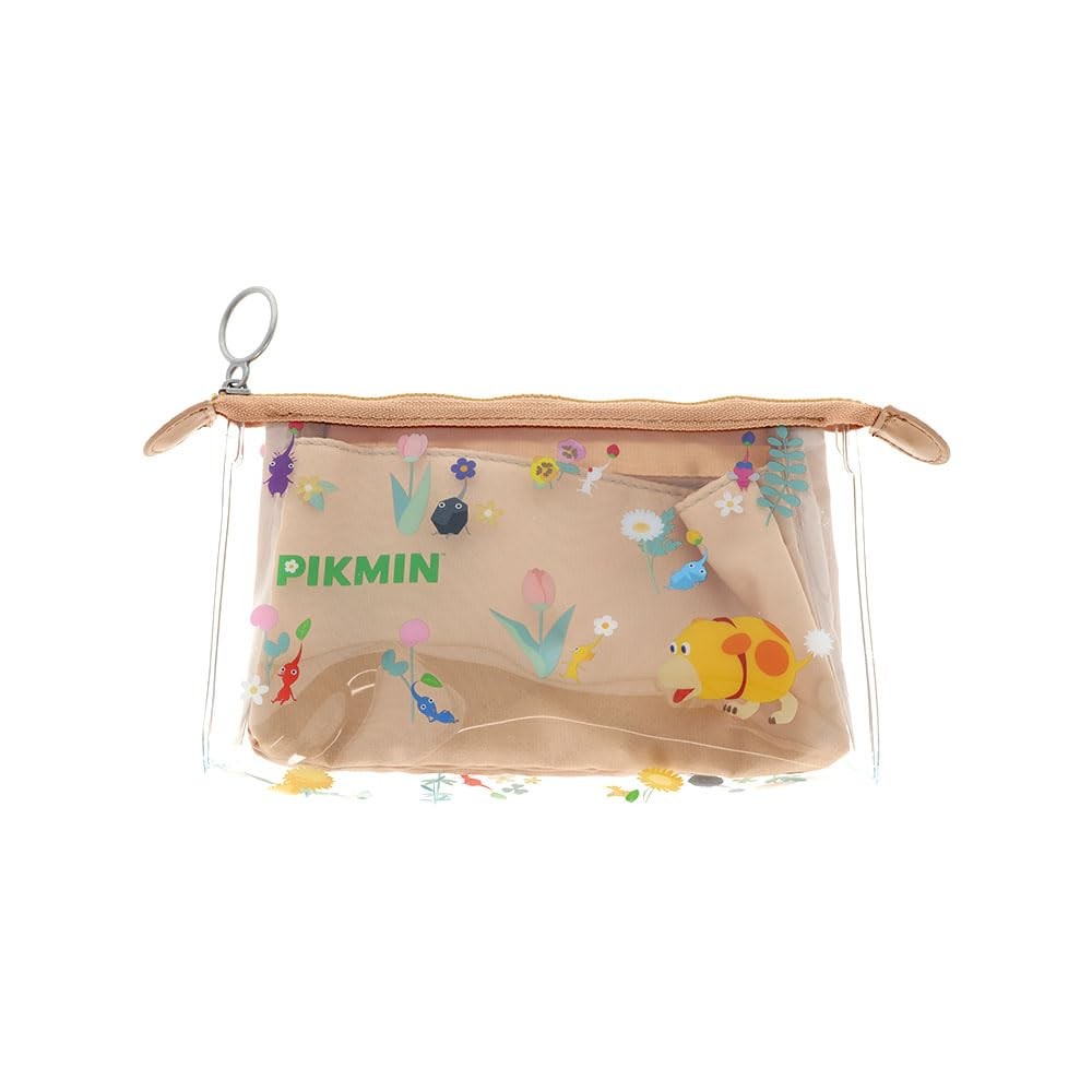 Pikmin Nintendo Multi-Function Pouch, Clear, Mitte, Beige
