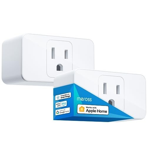 Smart Plug Mini, 15A & Reliable Wi-Fi, Support Apple Homekit, Siri, Alexa, Echo,