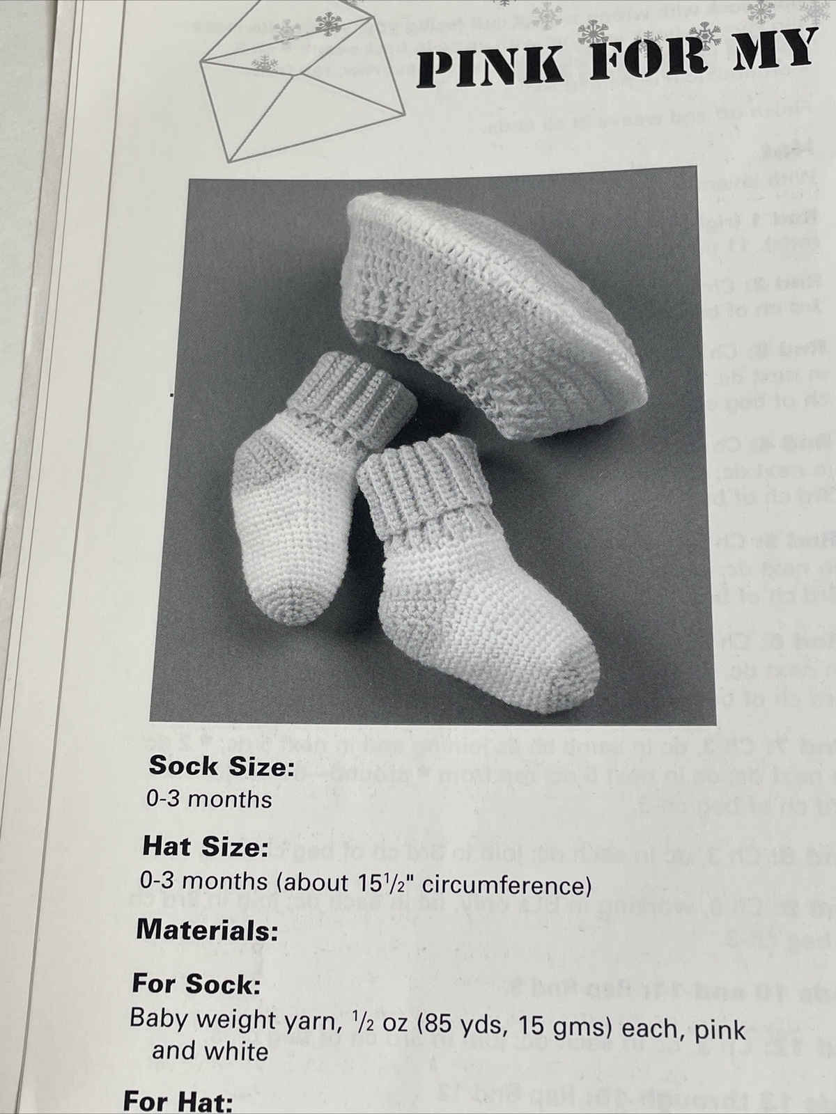 ASN Special Delivery Baby Hats Socks Crochet Pattern