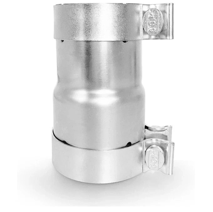 2.5 to 2.75 Inch Exhaust Adapter Reducer Pipe with Clamp, 2.5 ID
