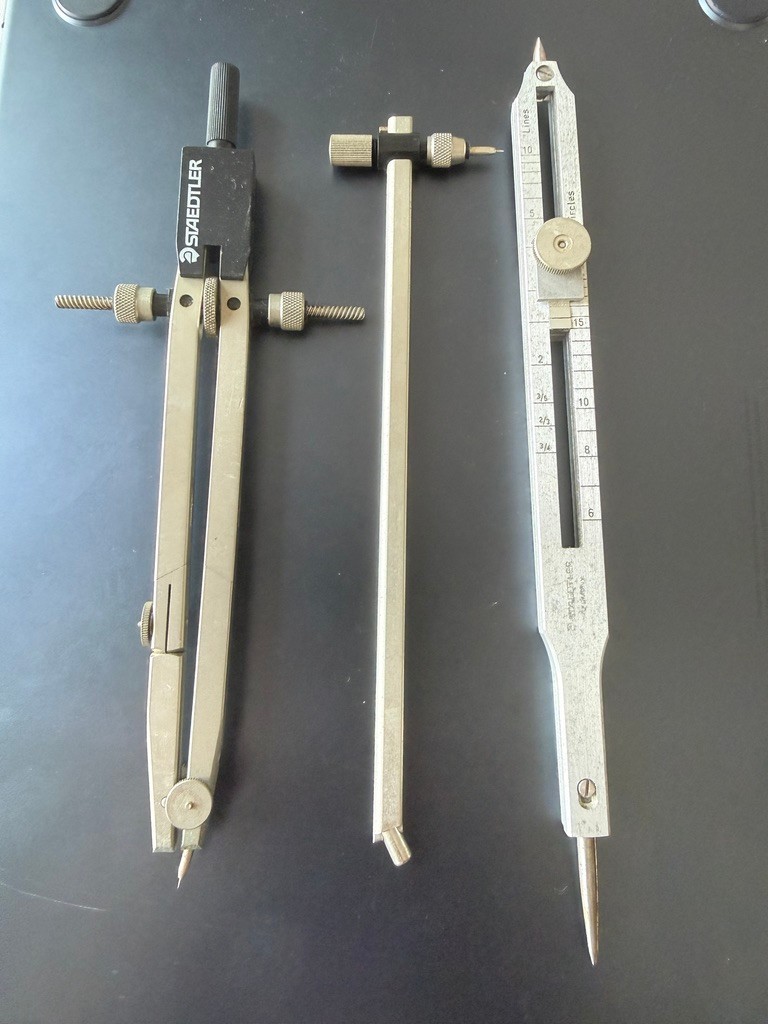 Vintage Staedtler Technical Drawing Instruments Bundle Drafting Tools