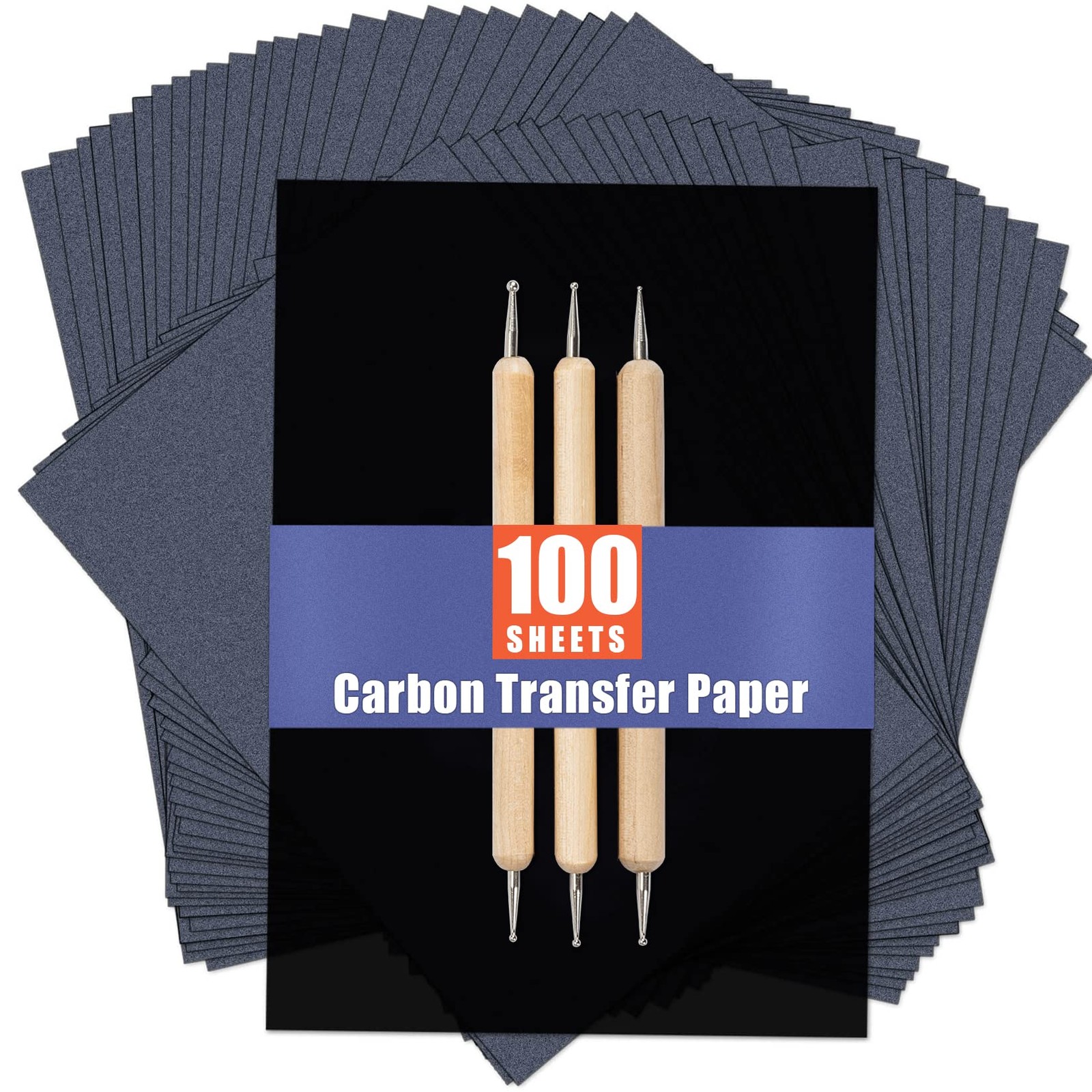 psler 100 Sheets Carbon Paper Sheets, Transfer A4 (100 Sheet), Black