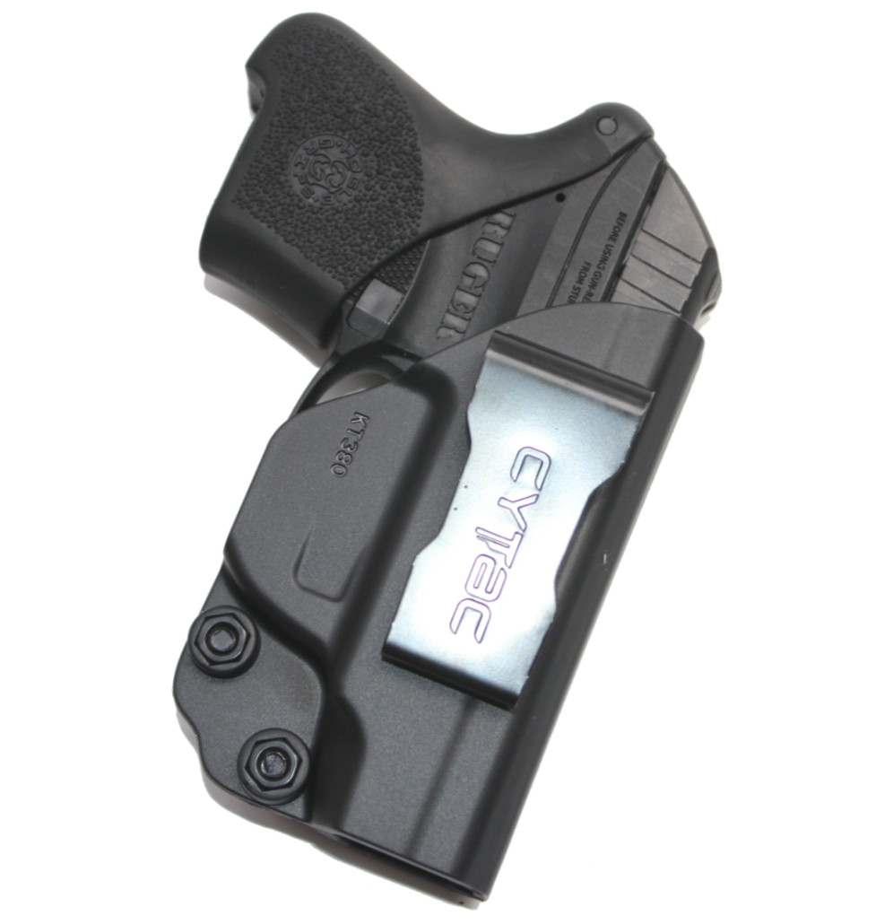 Ruger LCP 380 IWB Inside Waistband Concealed Carry Gun Holster (Black Polymer)