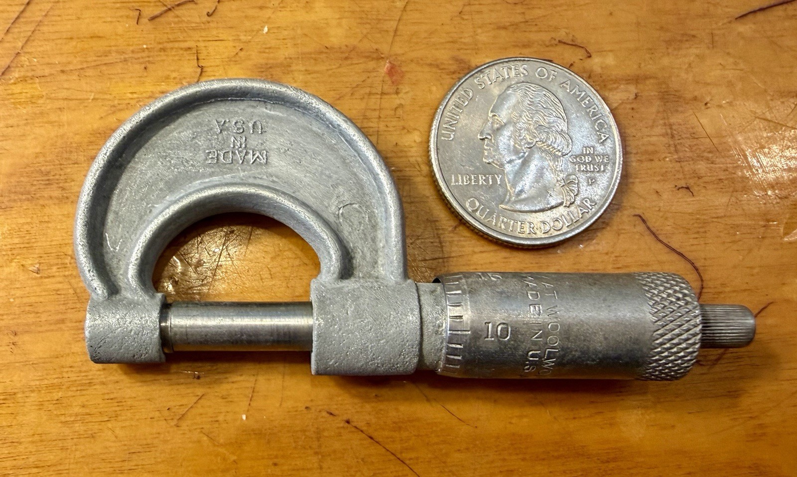 Vintage Woolworth Micrometer Caliper