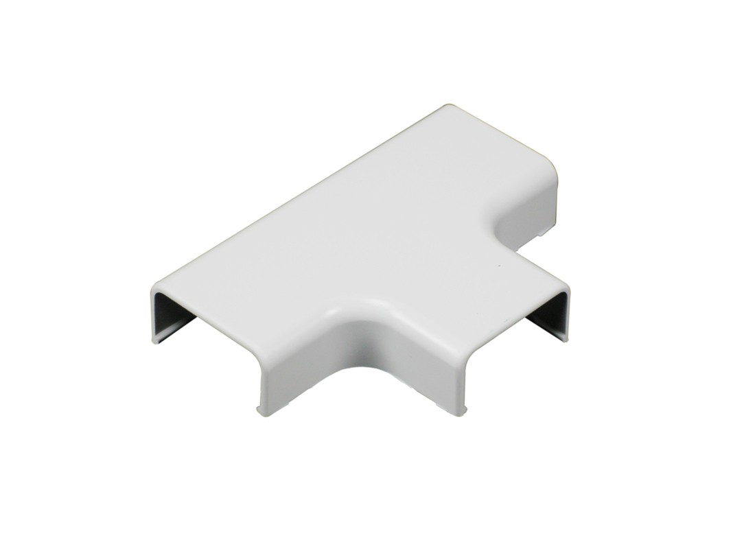 Wiremold C51 Wireway Elbow T-Fitting, Plastic, White