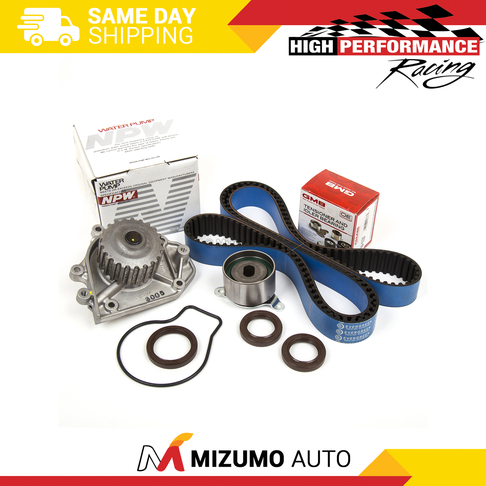 Timing Belt Kit Water Pump Fit 92-01 Acura Integra GSR Type-R 1.8 B18C1 B18C5