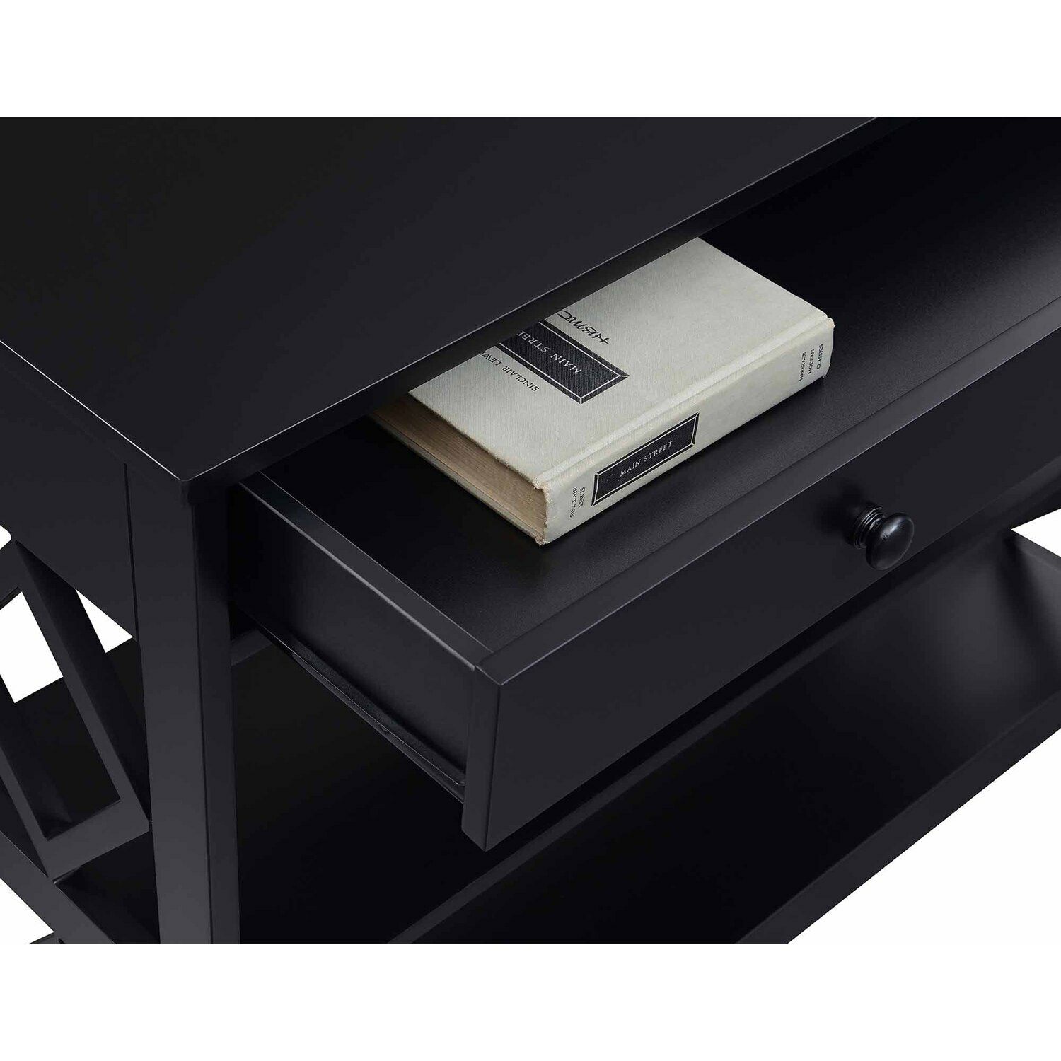 Convenience Concepts Diamond 1 Drawer Console Table