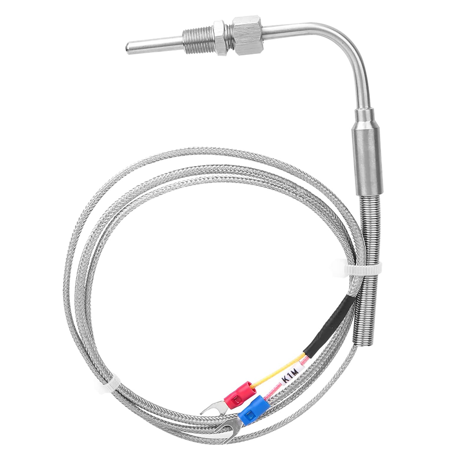 K Type Thermocouple Probe PT 1/8 Thread Temperature Sensor 01250 1 M Cable