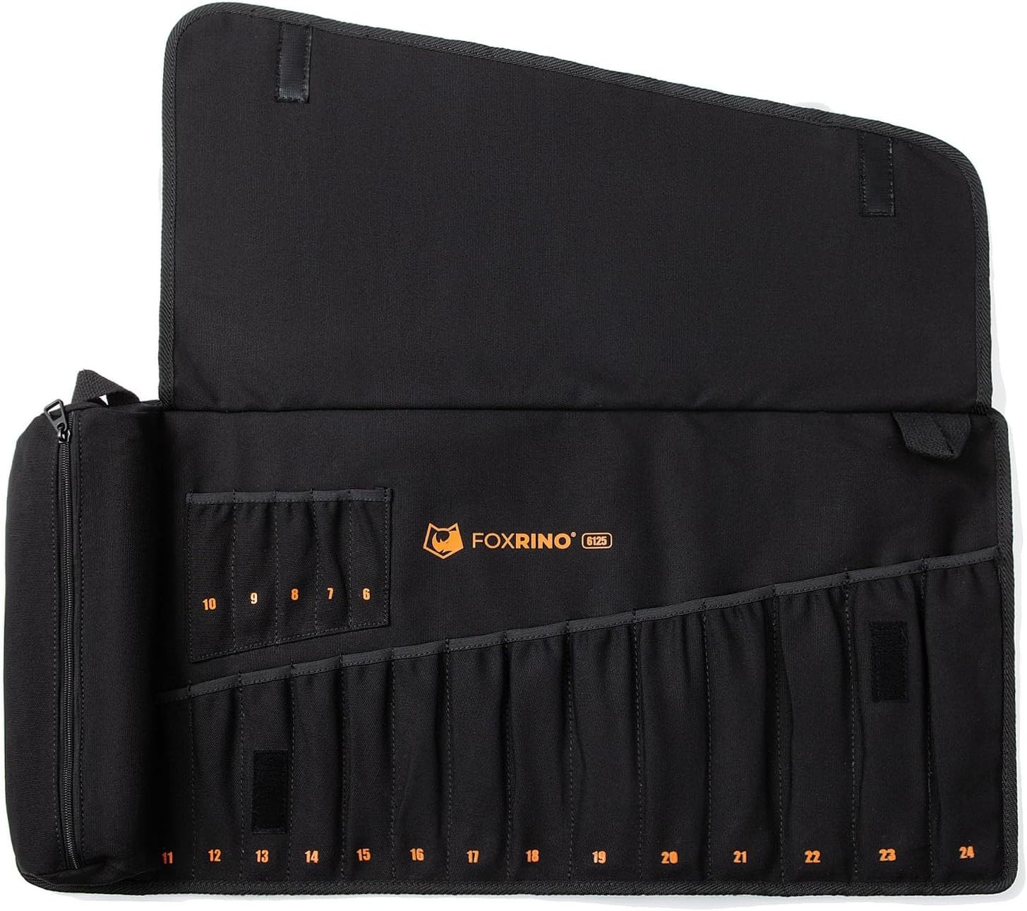 Wrench Roll, Wrench Roll Up Pouch, Heavy Duty Canvas Wrench Organizer Bag (Bl...
