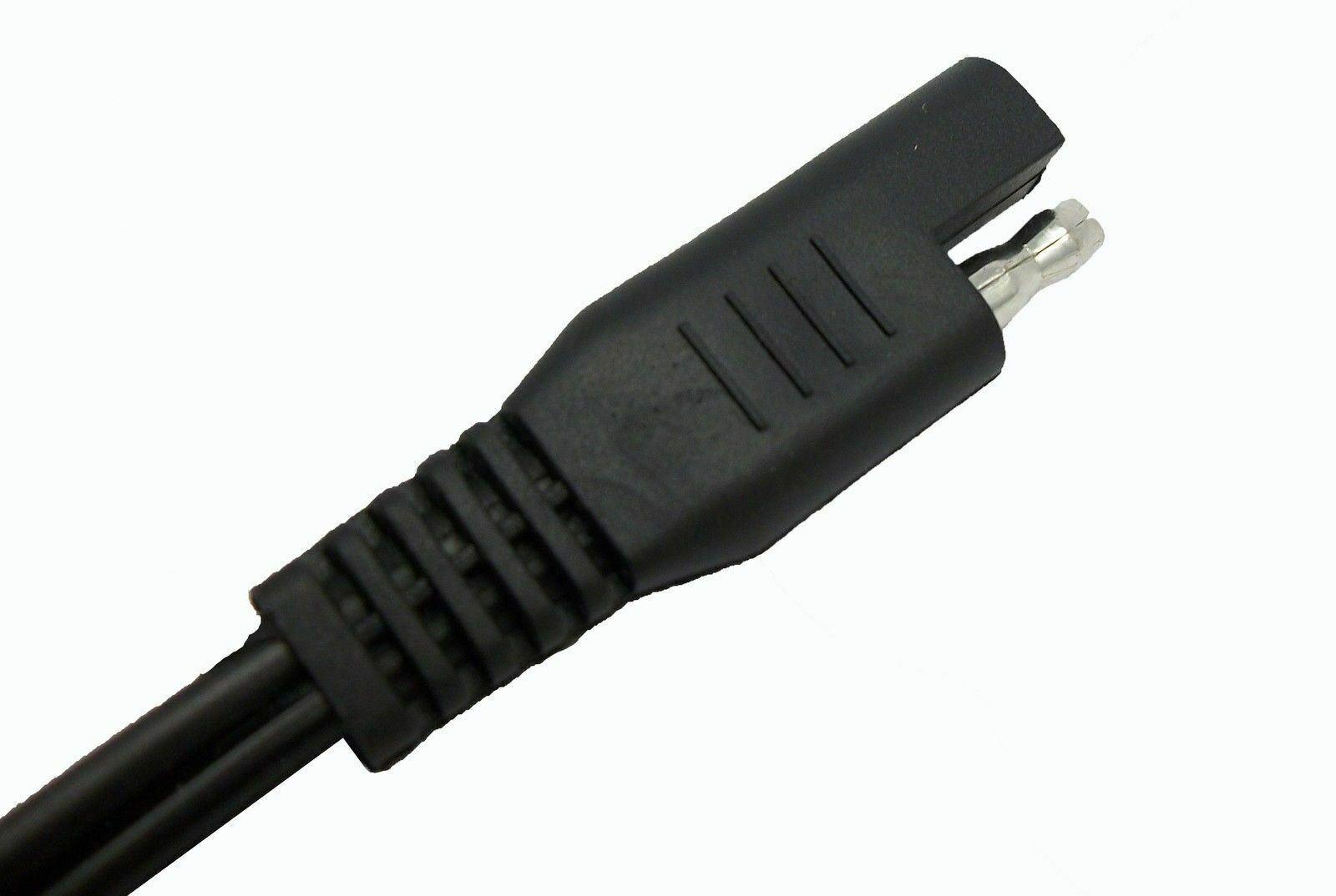 SAE 8" Connector Cigarette Socket 16 AWG DC Solar Auto Power Trailer Plug Cable