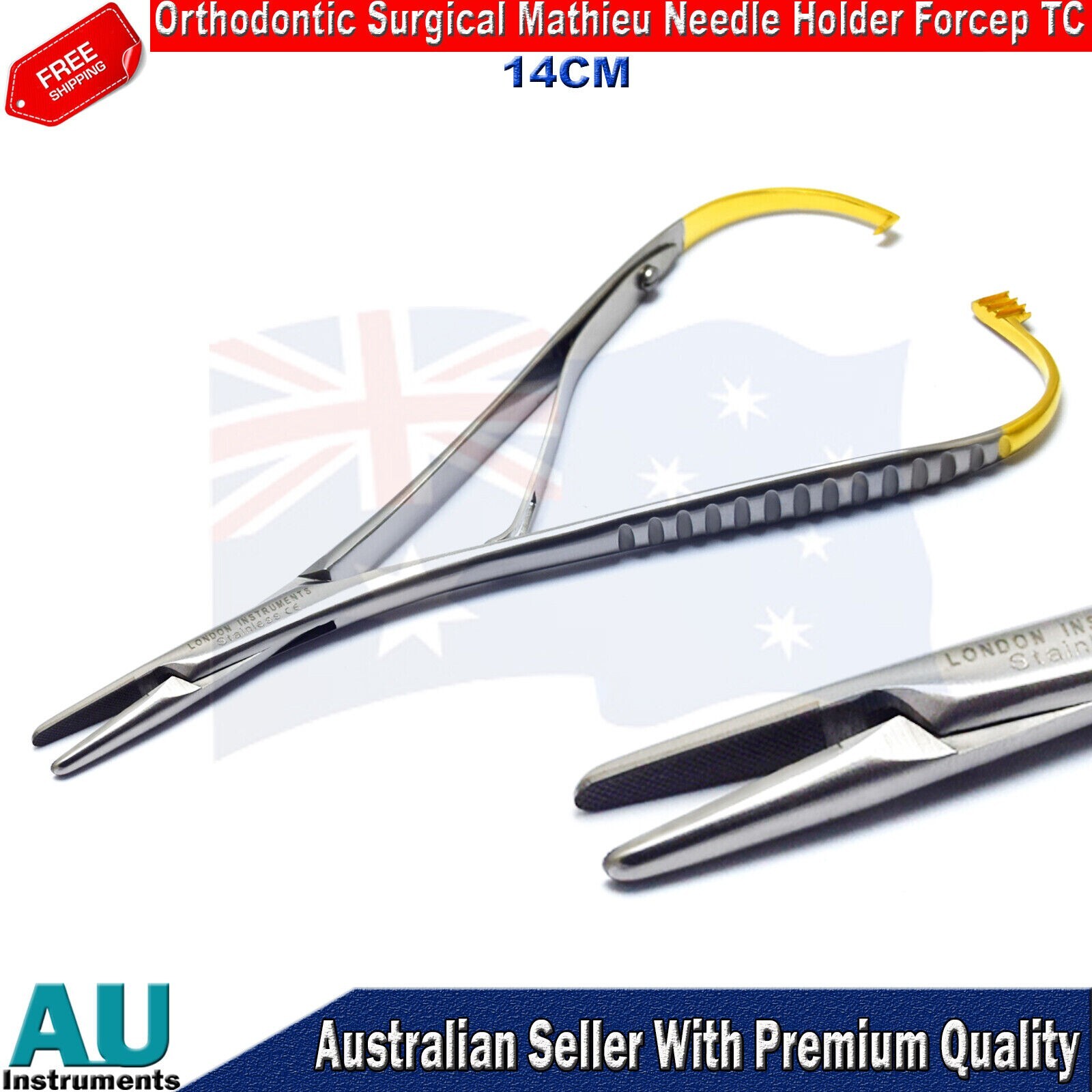 Orthodontic Distal End TC Cutter Cut & Hold and Mathieu Needle Holder TC Forceps