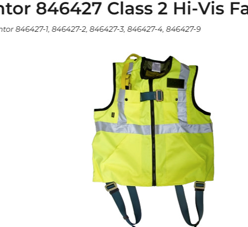 GEMTOR FULL BODY HARNESS/VEST Size 2XL FALL PROTECTION SAFETY RIGGING 846427-9