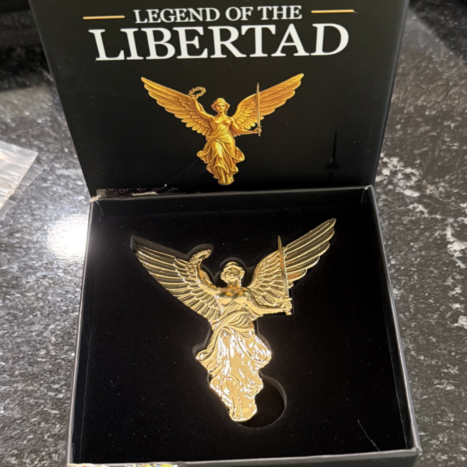 Legend of the Libertad Gold Gilded Copper Collectible Medal 0.999 Fineness