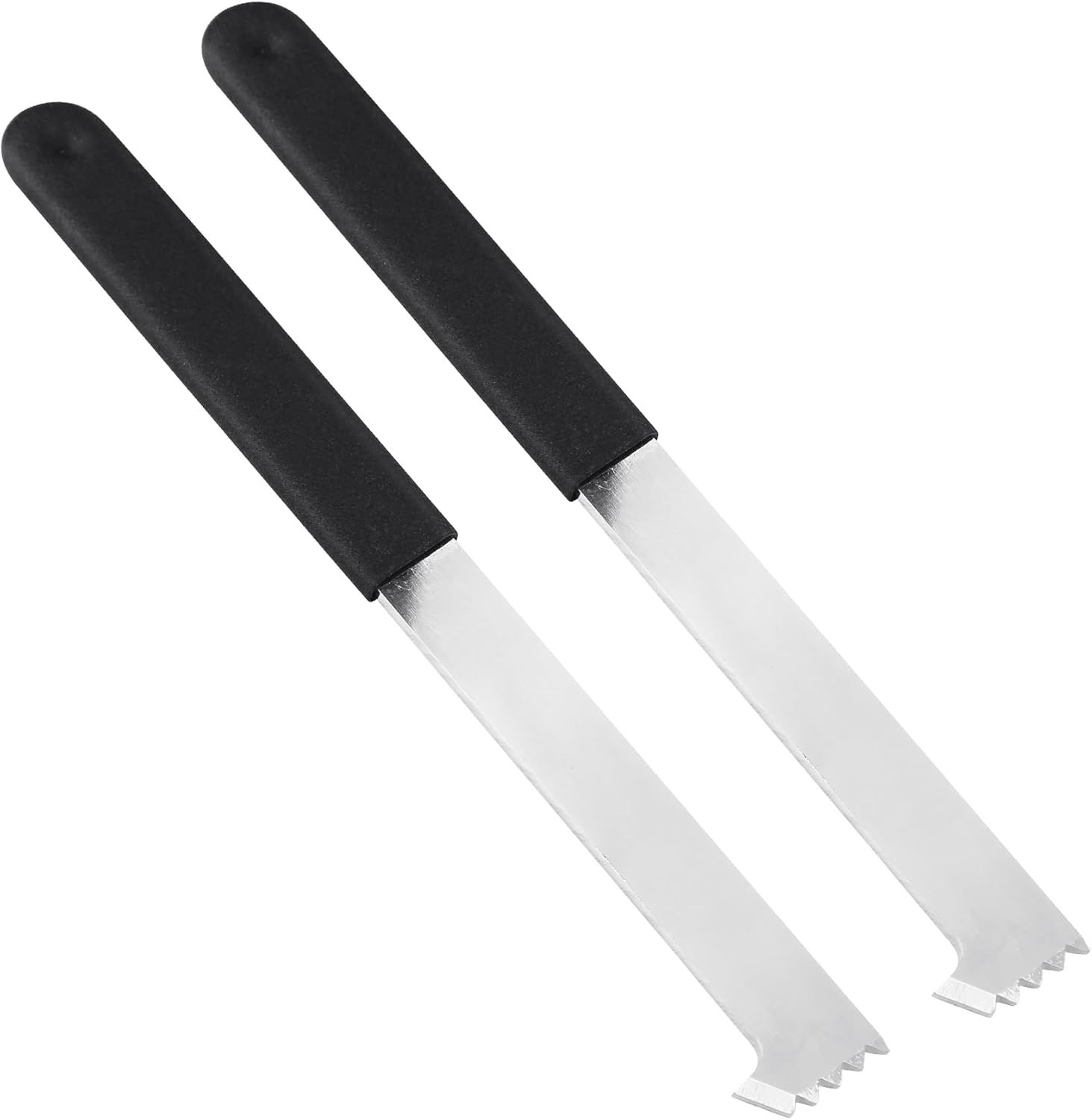 Ergonomic Paver Extractor Tools - 2 Piece Set with Robust Micro-Tooth Scraper