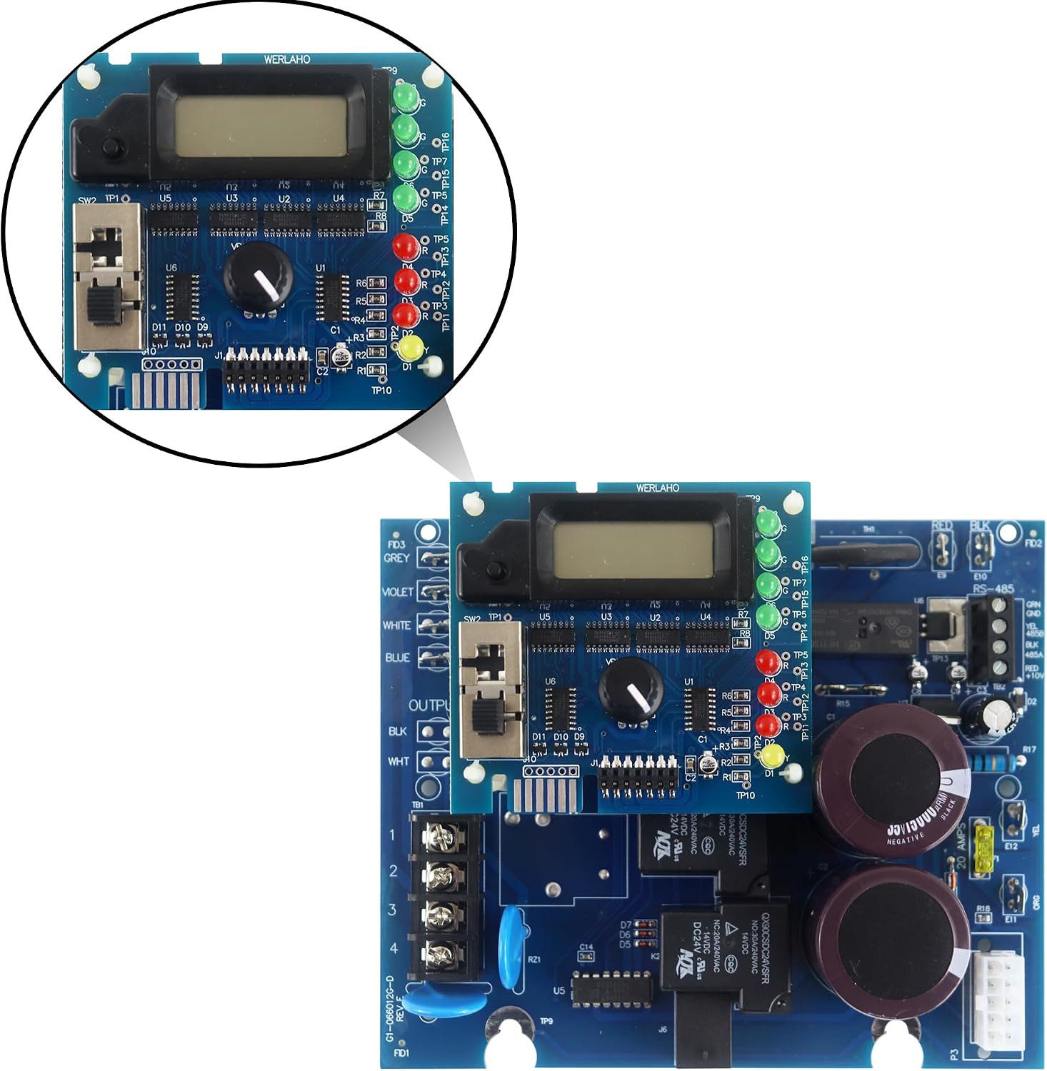 GLX-PCB-RITE Main Circuit Board & GLX-PCB-DSP Display Board Compatible with Hayw