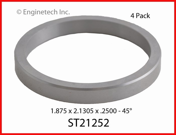 Enginetech BBPTST21252 Engine Valve Seat Set - 4 Pack for Domestic and Import En