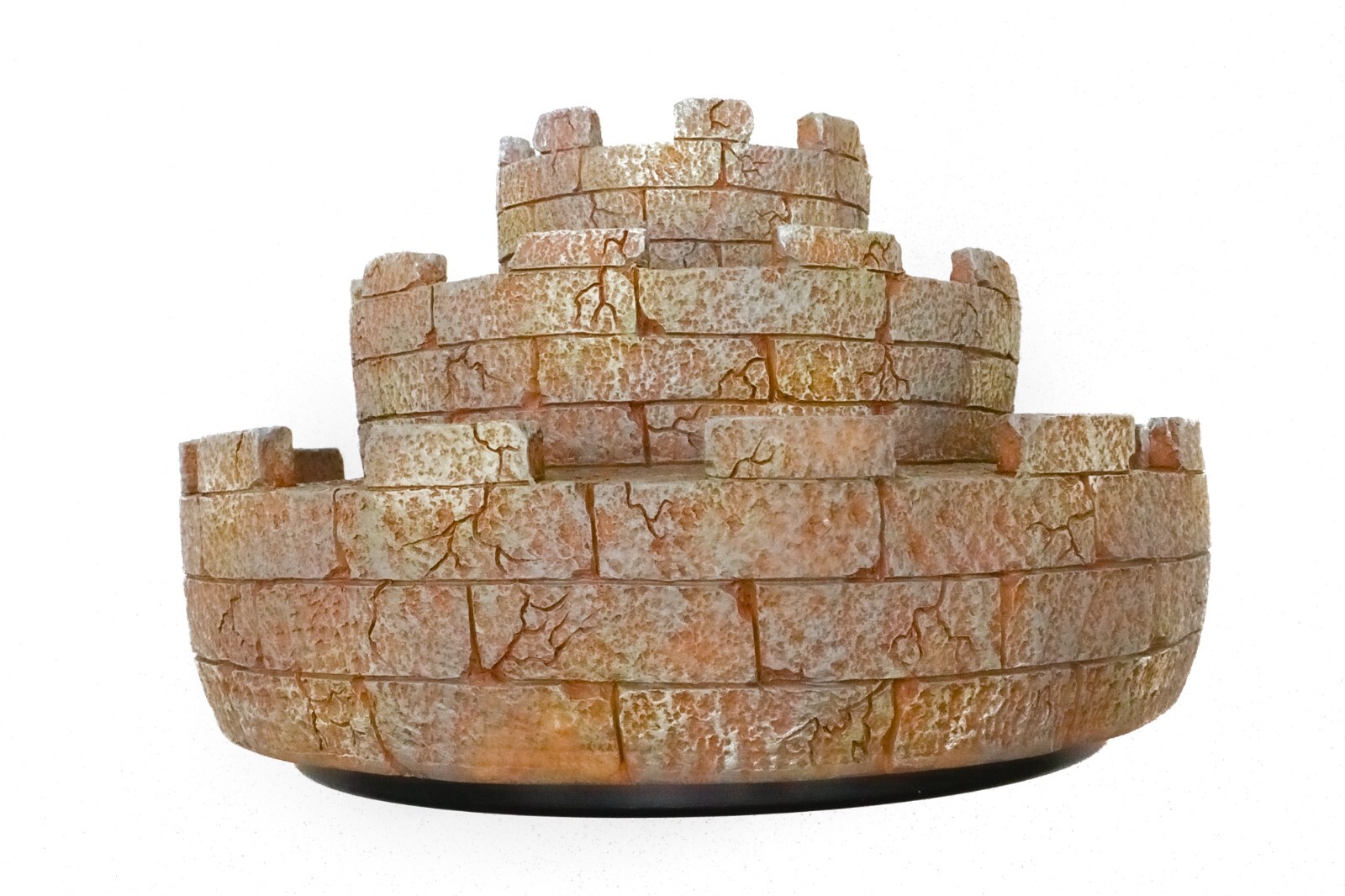 8" Diameter Medieval Magical Castle Style Rotating Tray Bobble Head Pen Holder