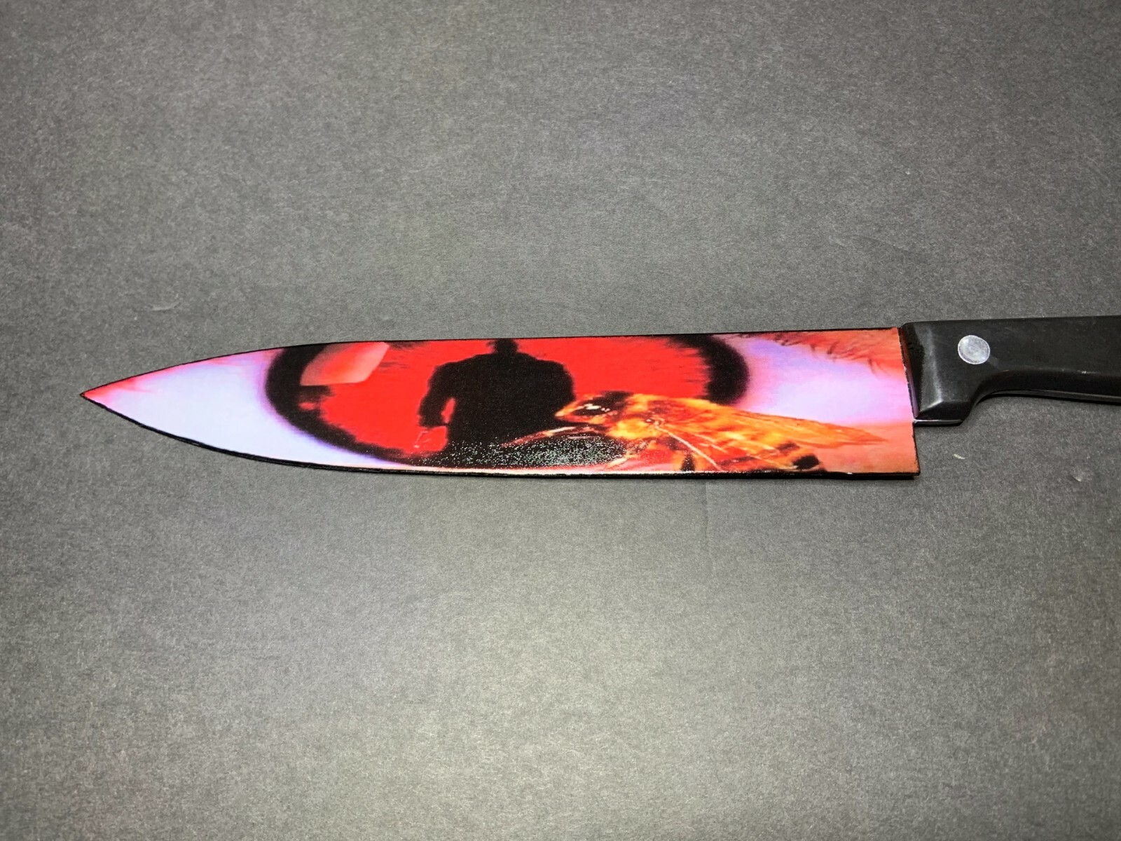 Candyman 1992 Clive Barker Kitchen Knife With Sublimated Stand
