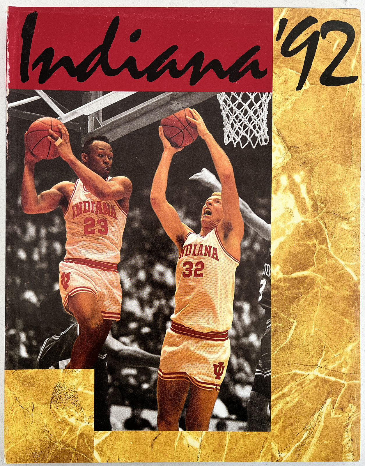 1991-92 Indiana Hoosiers Men’s Basketball Yearbook,Knight,Cheaney, (B180)