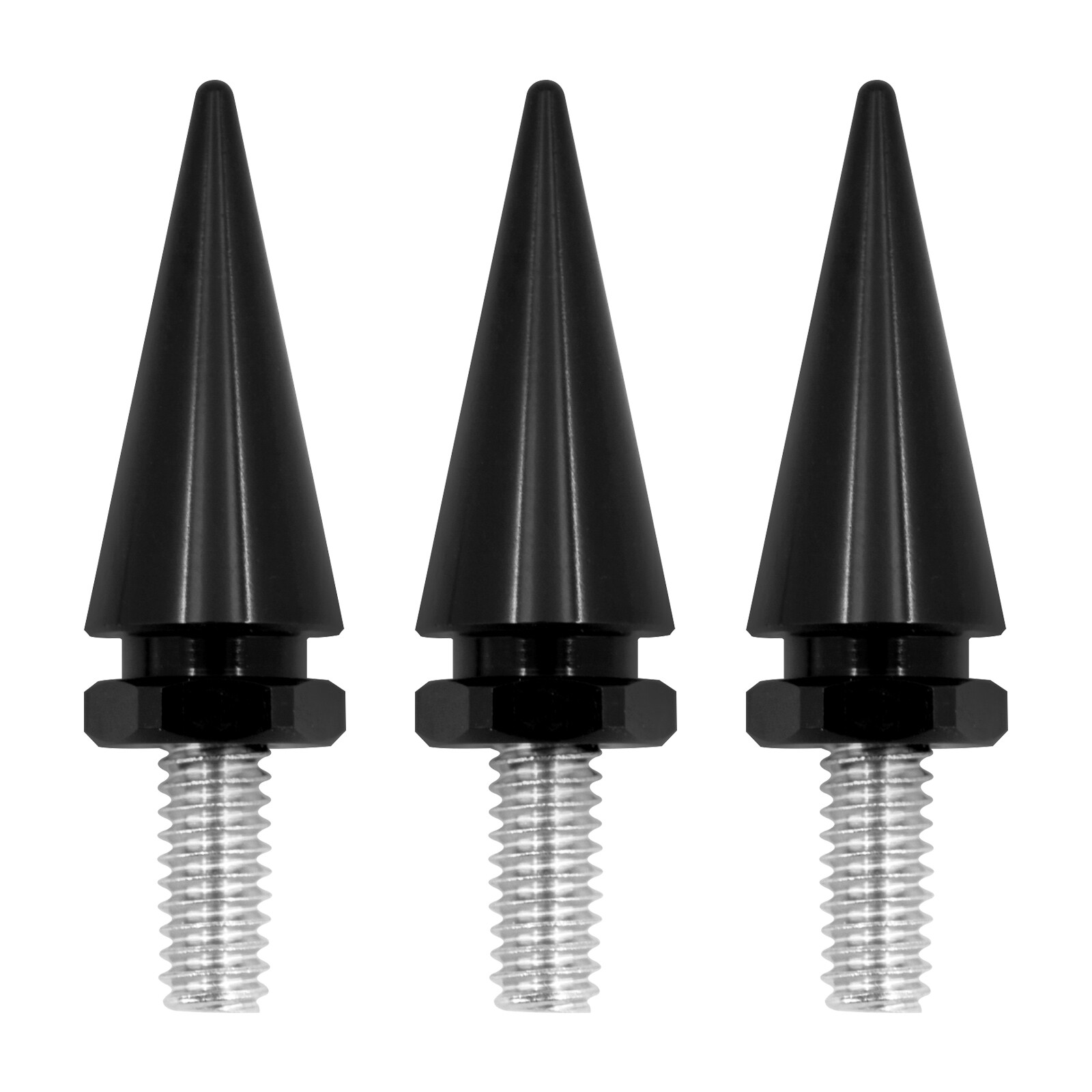 3xImpaler Spike Wind Black Screen Windshield Bolt For Electra Street Glide 96-13