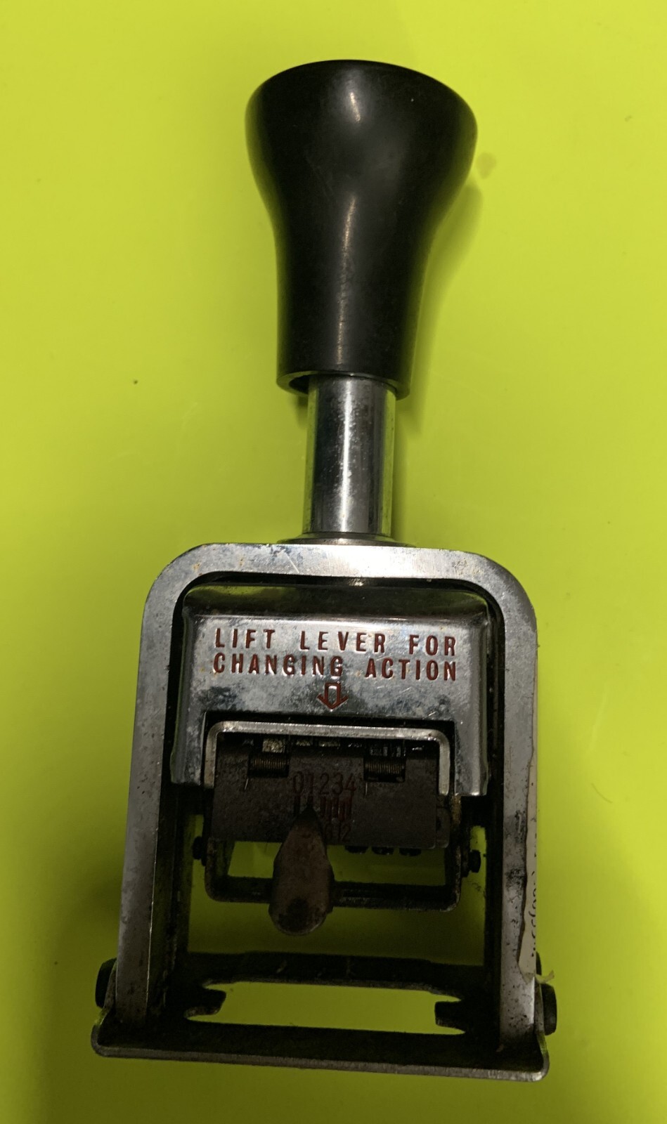 Ertan Automatic Numbering Machine Model 188 Chrome Stamp