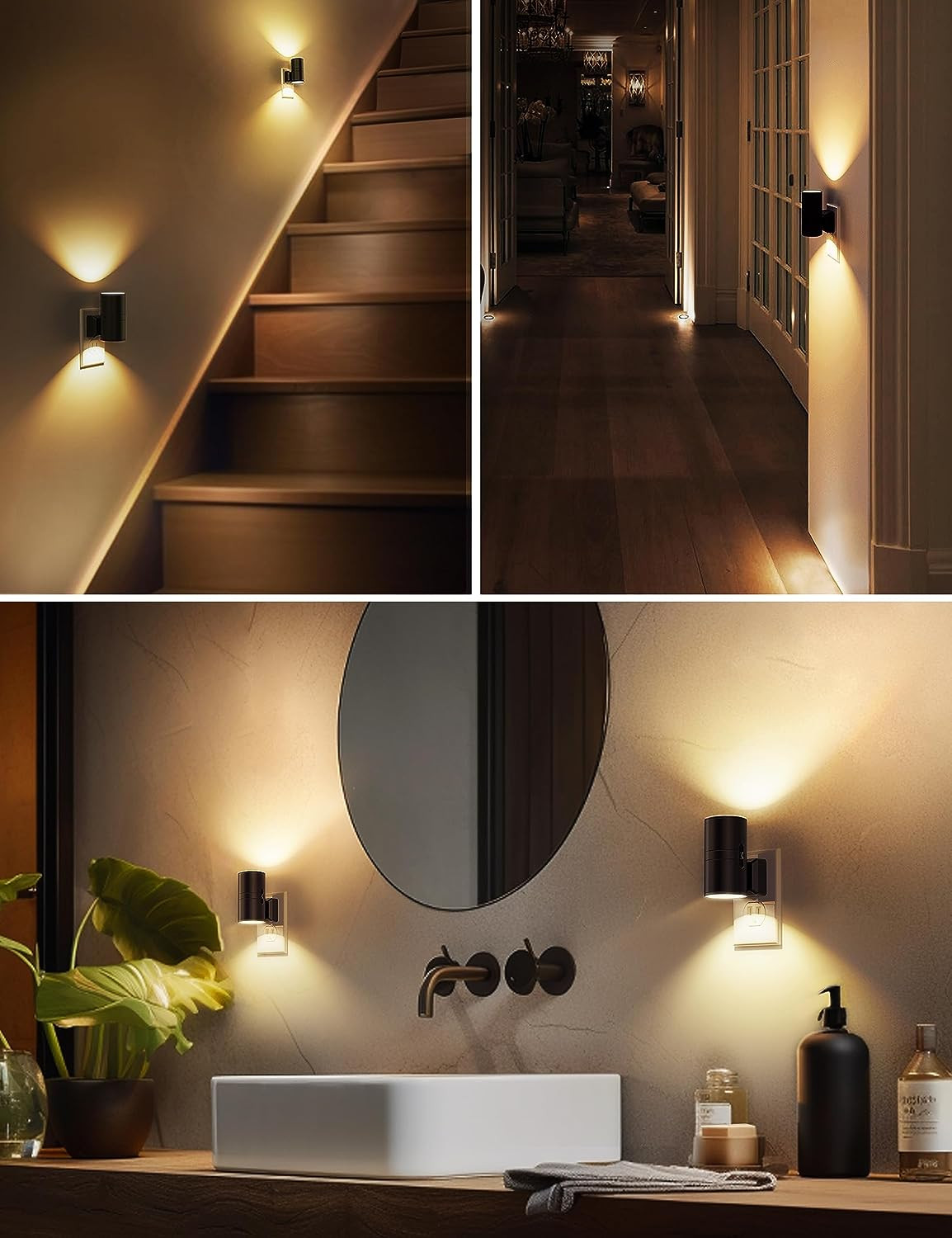 Night Light Plug In, Modern Night Lights Plug into Wall, Dusk to Dawn Sensor, So