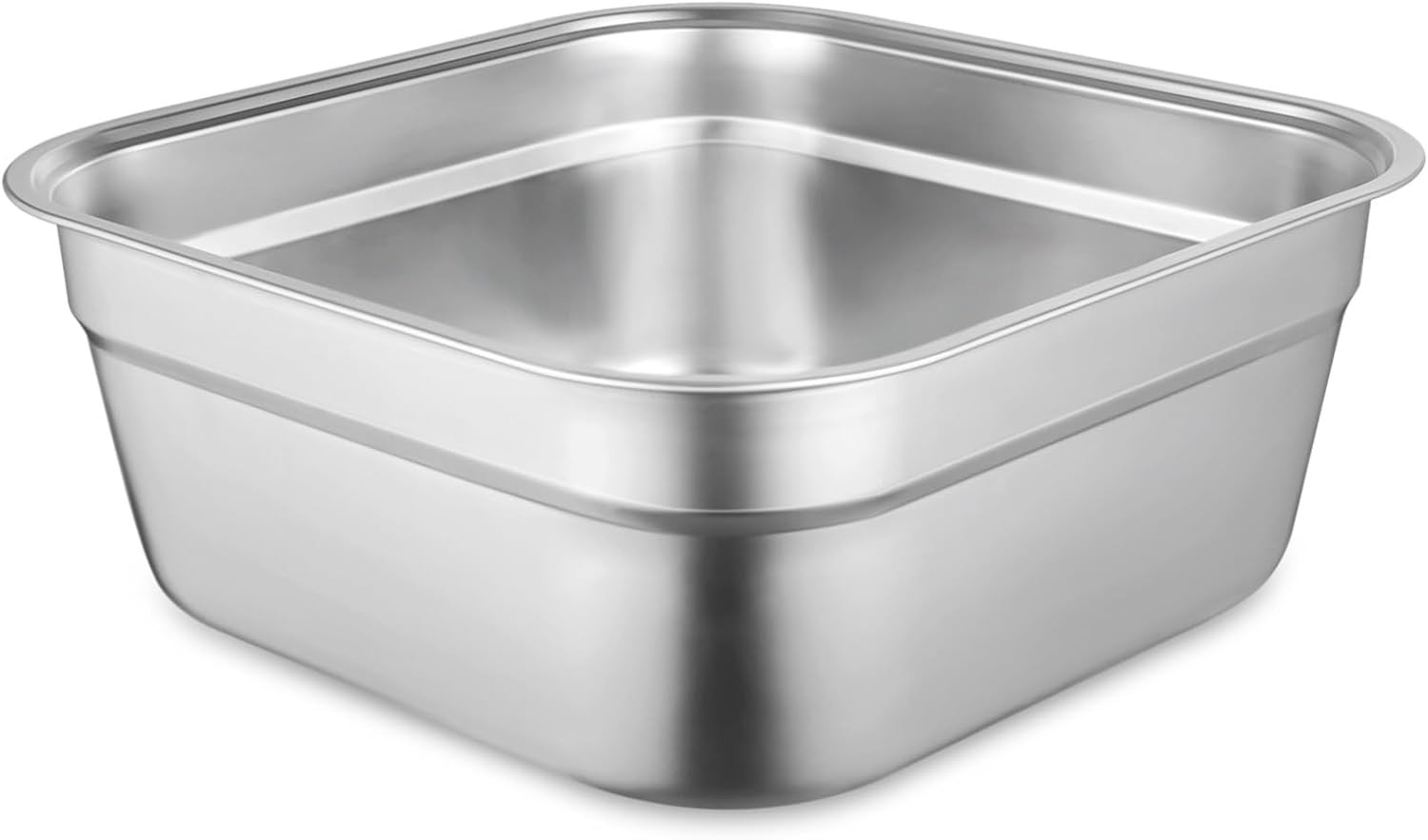 Stainless Steel Washing Basin, Versatile Sink Dish Tub, Large Square Kitchen Con