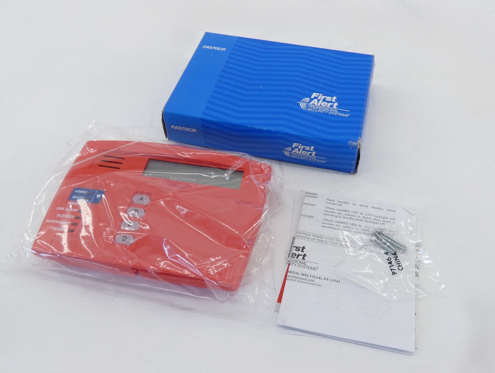 Honeywell First Alert FA570CR Fire Alarm LCD Keypad Annunciator 12VDC - NEW S...