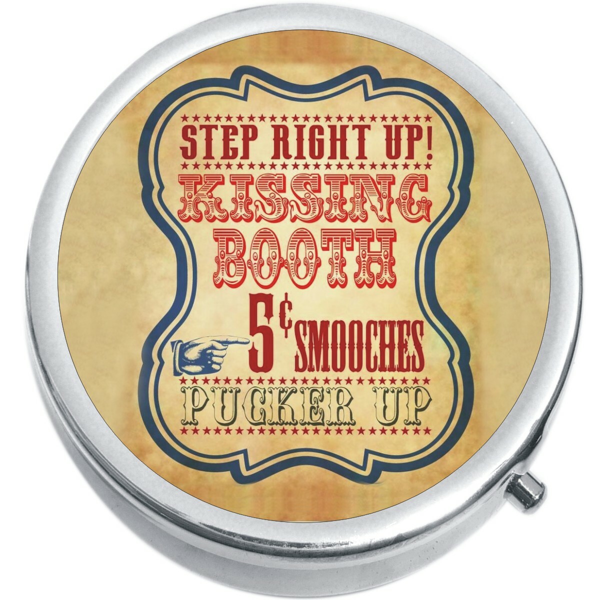 Kissing Booth Medicine Vitamin Compact Pill Box