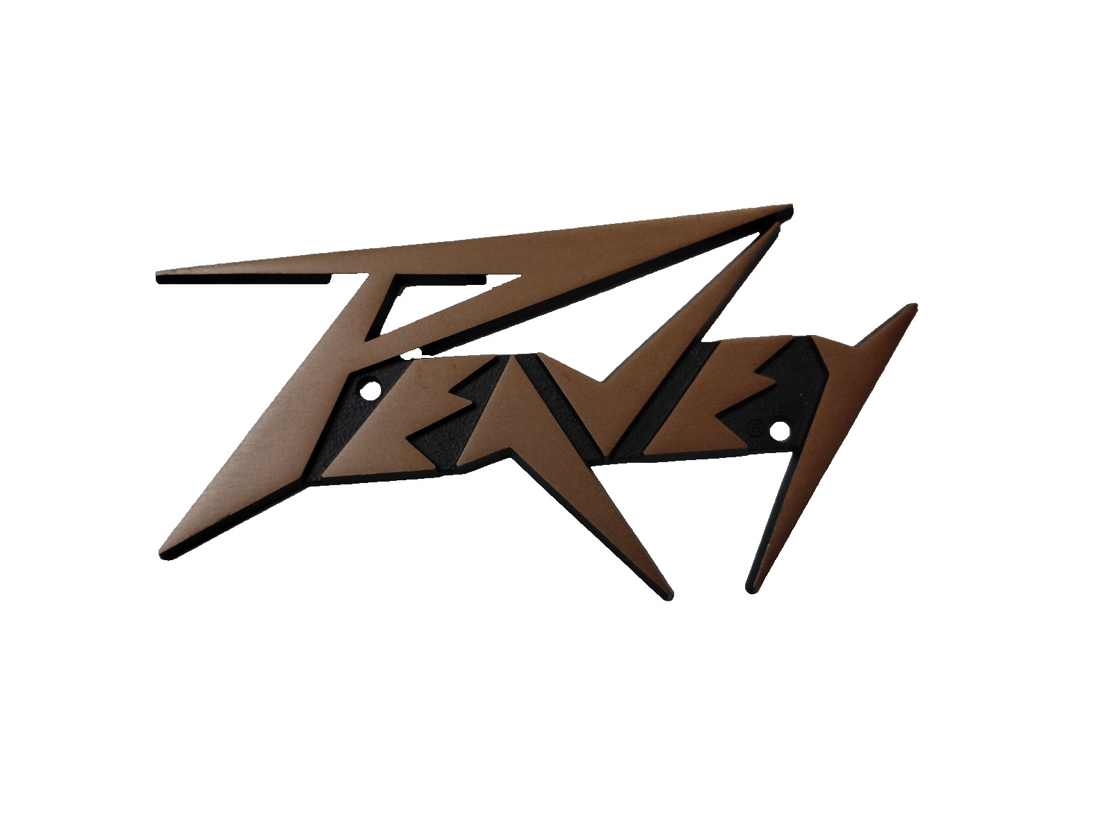 Official Peavey Large Metal Logo -  Brown Copper Emblem Badge - ( 6" x 3.3" )