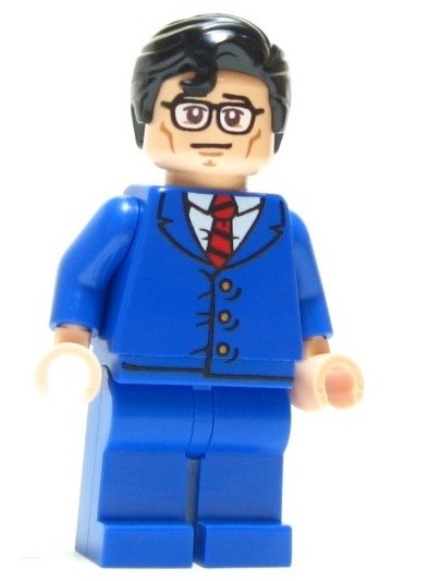 Custom Superman Animated Series Clark Kent  Printed on Official LEGO® parts