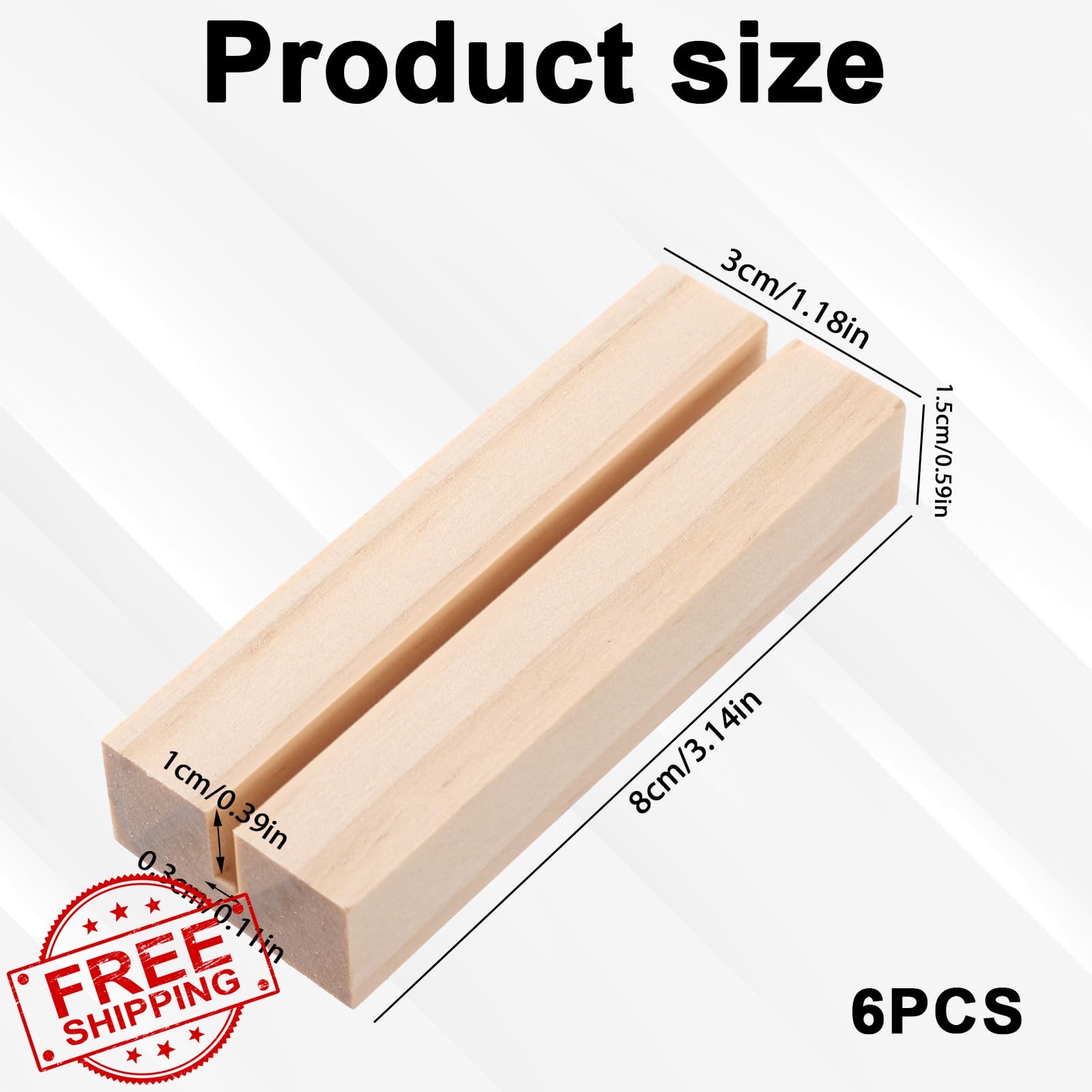 Psiriol 6 Wood Table Number Stands
