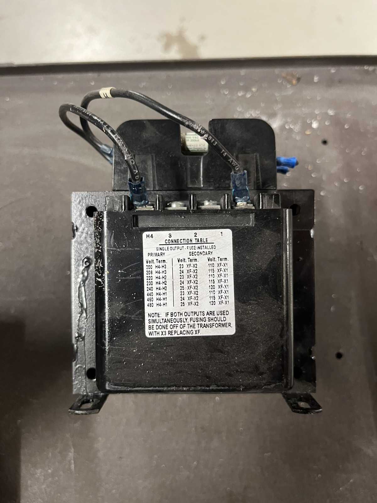 ABB T4250PSF1 CONTROL TRANSFORMER 250VA 230/460V PRI . ,115V SEC 50/60HZ