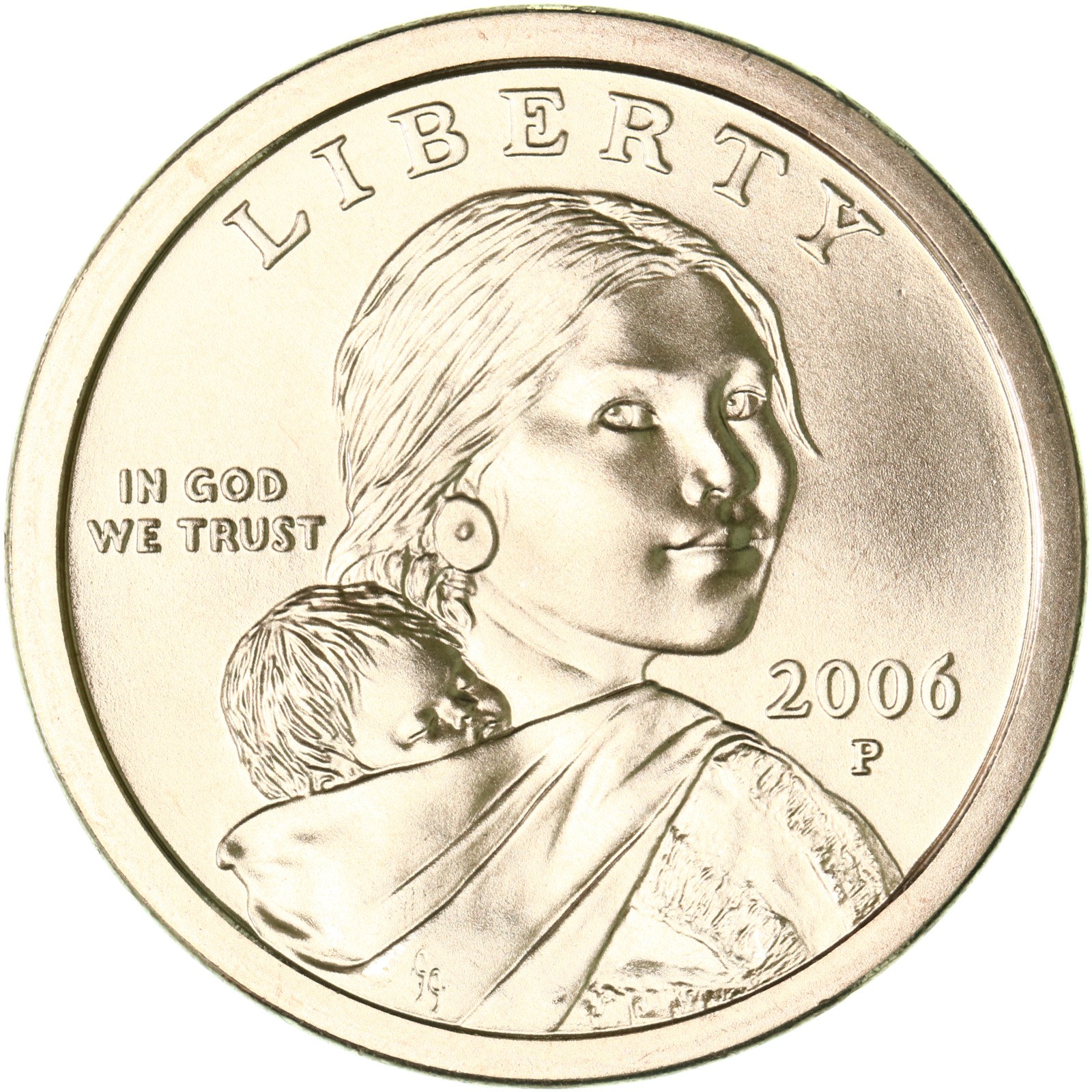 2006 P Native American Sacagawea Dollar Satin Finish