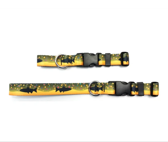 Freshwater Trout Gamefish Pattern DOG COLLARS LEASHES AWESOME!! NEW!!