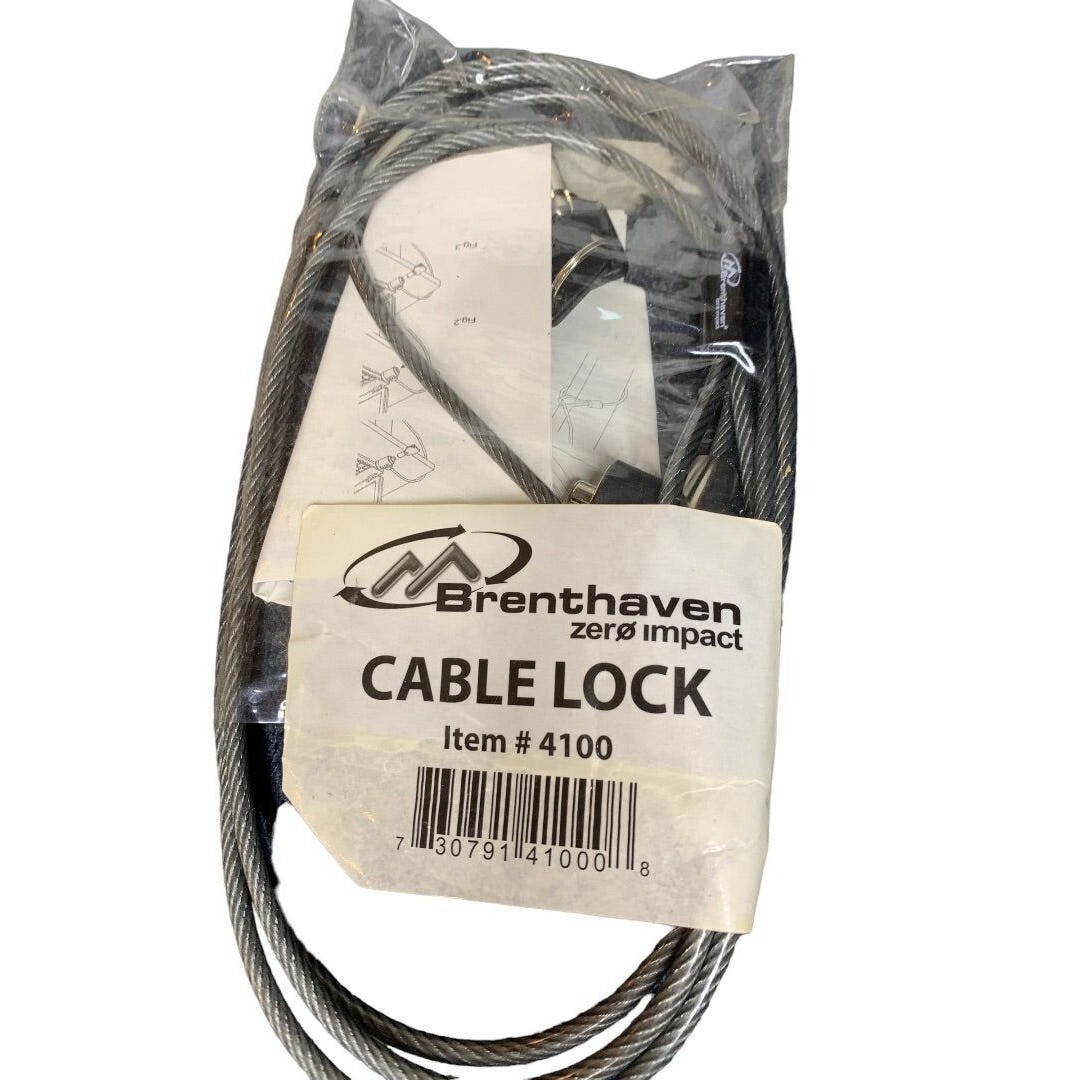 Brenthaven Zero Impact 4100 Keyed Cable Lock for Notebooks and Laptops