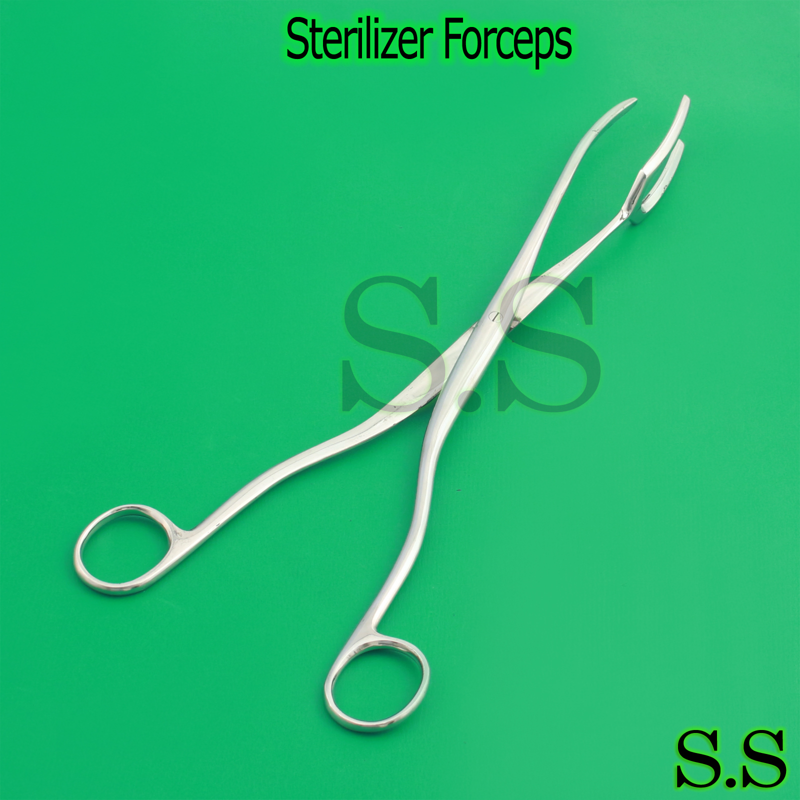 Sterilizer Forceps 8" Three Prong Surgical Dental Instruments