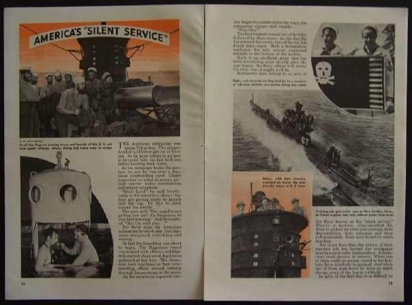 Submarine *Pig Boats* Silent Service 1943 WWII US Navy Sailors pictorial