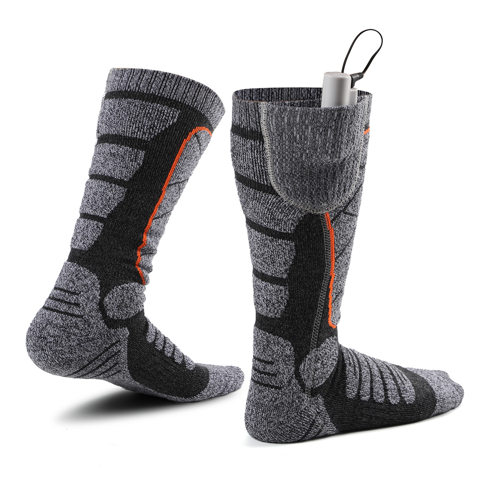 3.7v Rechargeable Battery Electric Heated Warm Socks For Men Women Winter Skiing