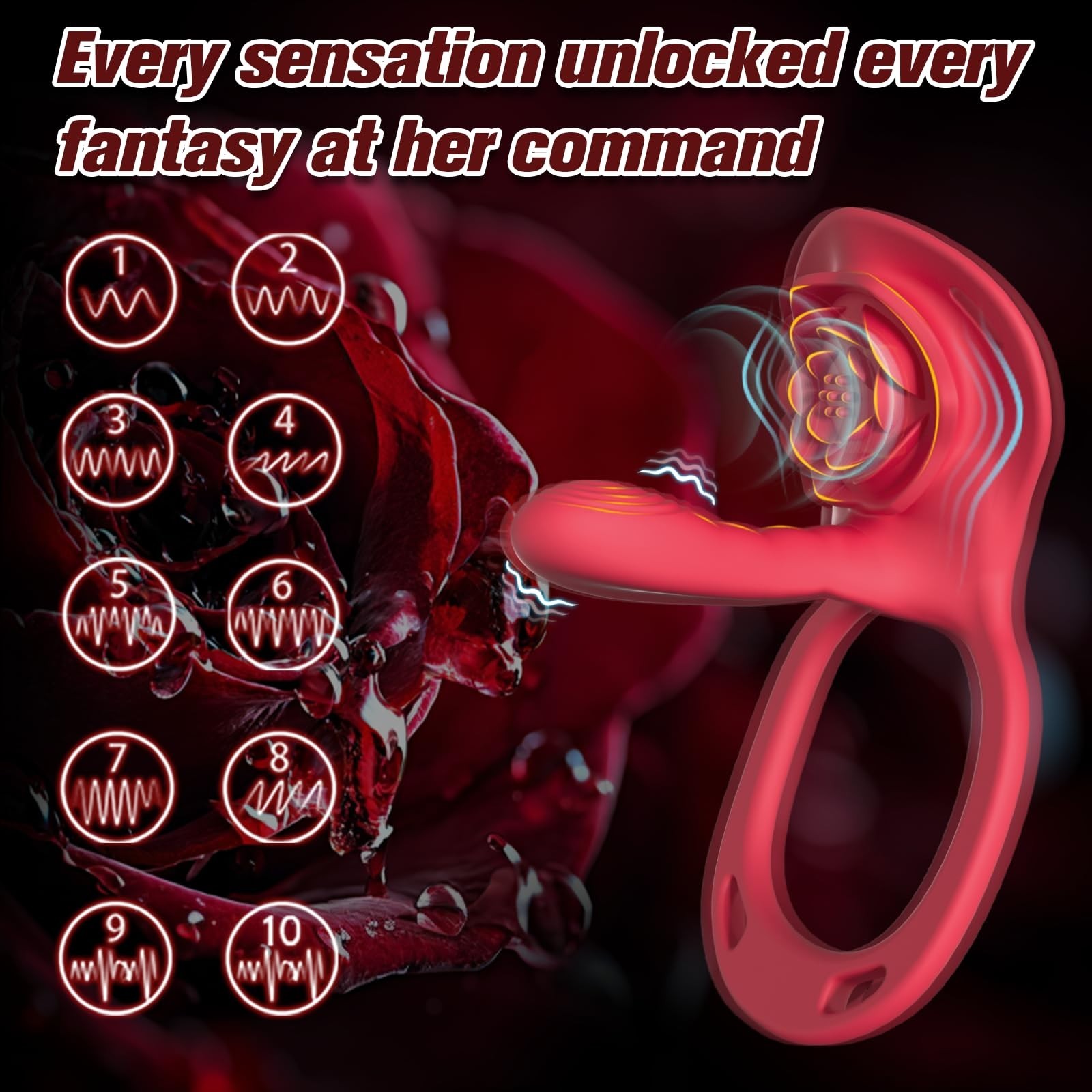 Wearable Panty Vibrator G Spot Clitoral Massager Vibrating Penis Ring Sex Toy