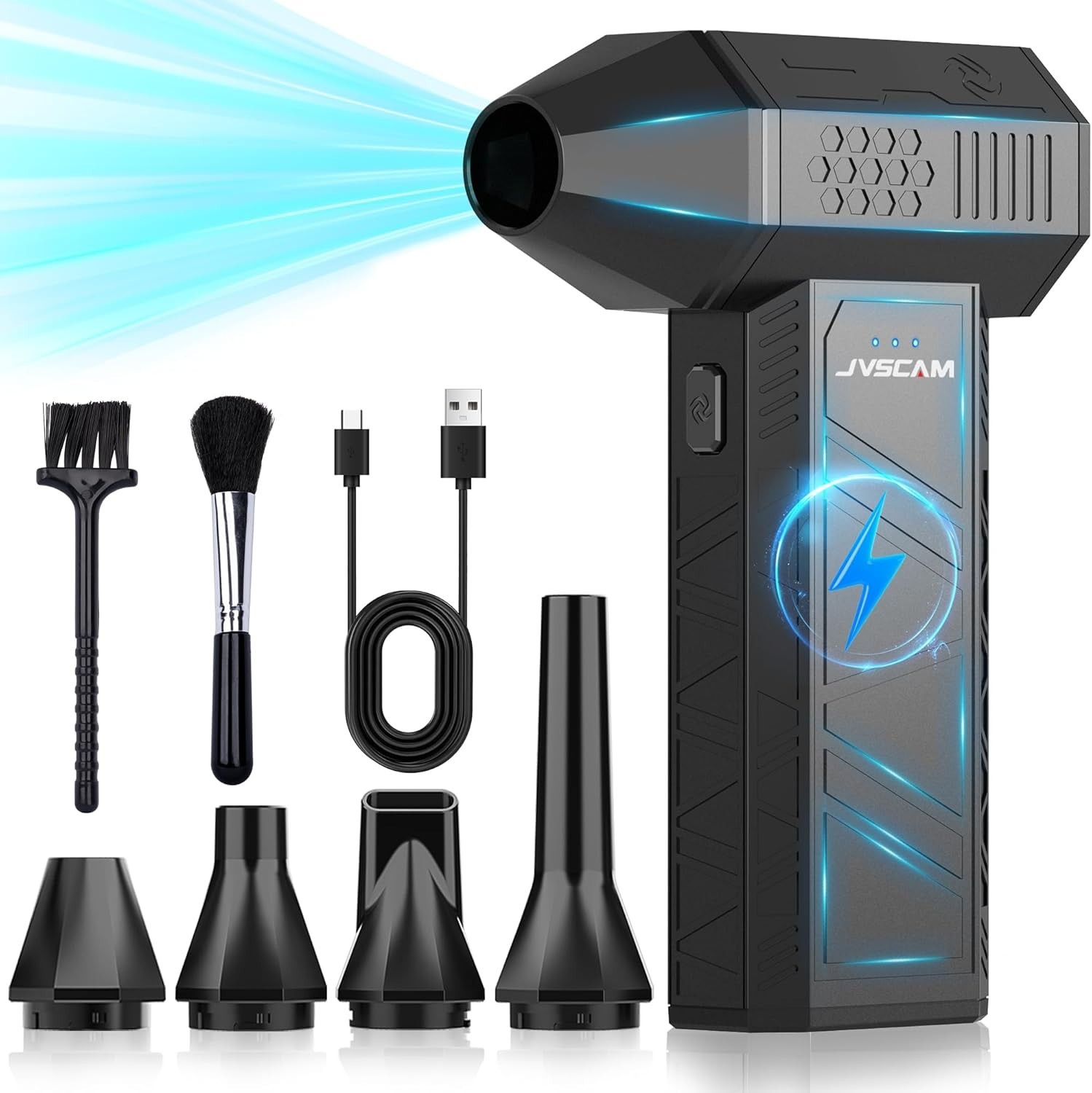 Rechargeable Air Duster - Brushless Motor, 10W Fast Charge