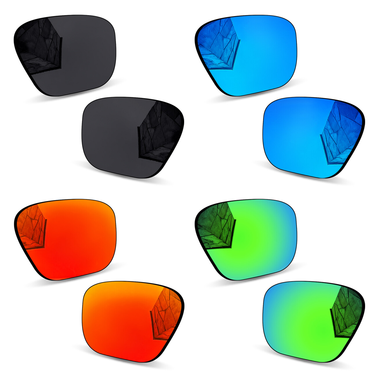 Anti-Scratch Polarized Replacement Lenses for Oakley Targetline OO9397 58mm