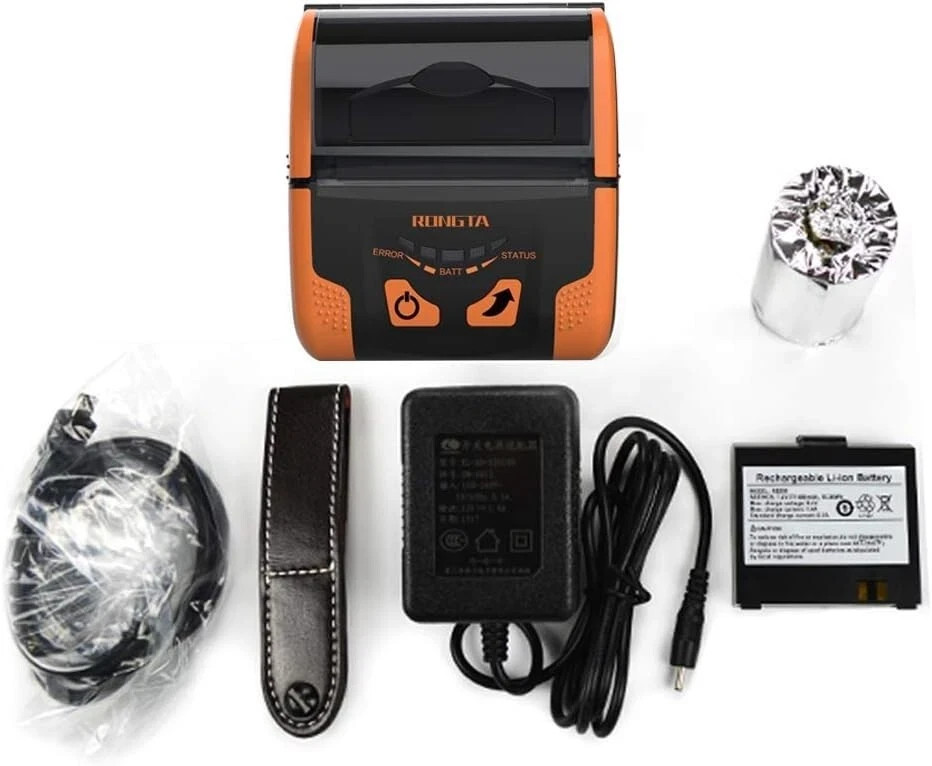 80mm Mobile POS Direct Thermal Printer w. Bluetooth+USB, Mobile thermal printer