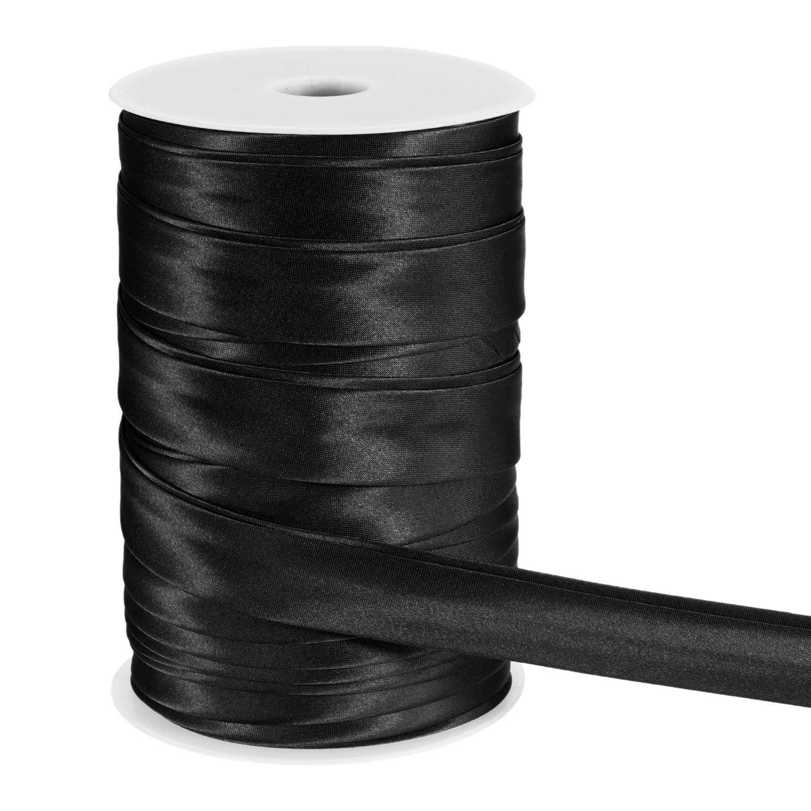 1 Inch x 55 Yards Double Fold Bias Tape for Sewing DIY Craft, Black