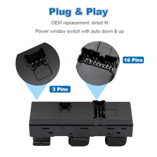 Dual-Auto Power Master Window Switch Compatible with Subaru Forester 2.0L 2.5L