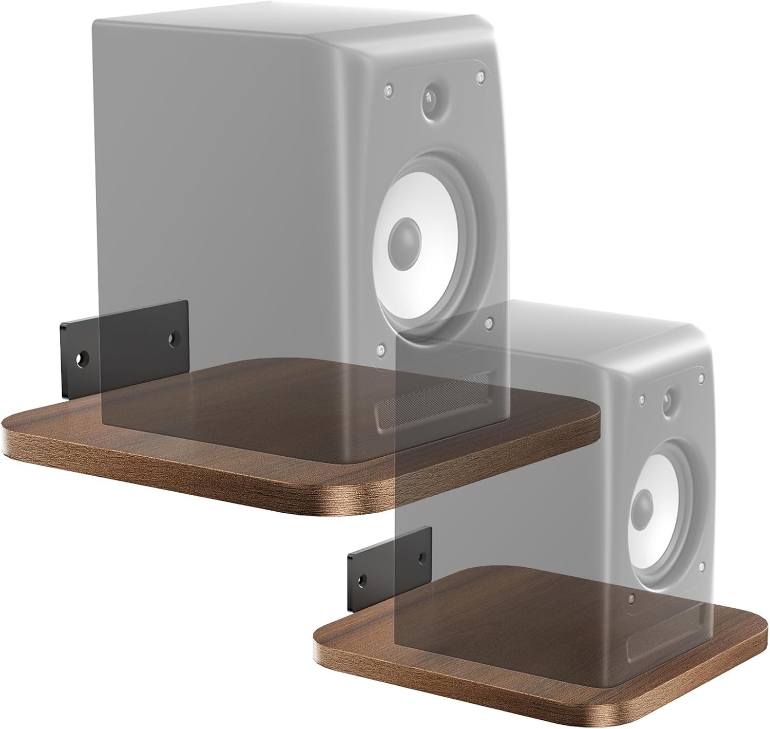 Speaker Wall Mount, Heavy Duty Bookshelf Speaker Floating Wall Shelves, Surround