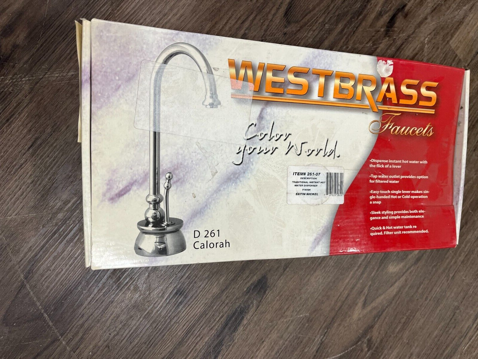 WESTBRASS INSTANT HOT WATER DISPENSER D261-07 Calorah Satin Nickel #47474 P21